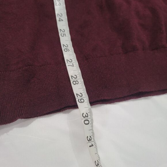 Sonoma Mens Sweater Size XL Maroon Academia Crew Neck - Picture 3 of 7